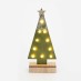 WOODEN GREEN TREE GOLD GLITTER STAR 10 MINI LED ΛΑΜΠΑΚΙΑ ΜΠΑΤΑΡΙΑΣ ΘΕΡΜΟ ΛΕΥΚΟ IP20 12.5x4.5x27cm | Aca | X061011210